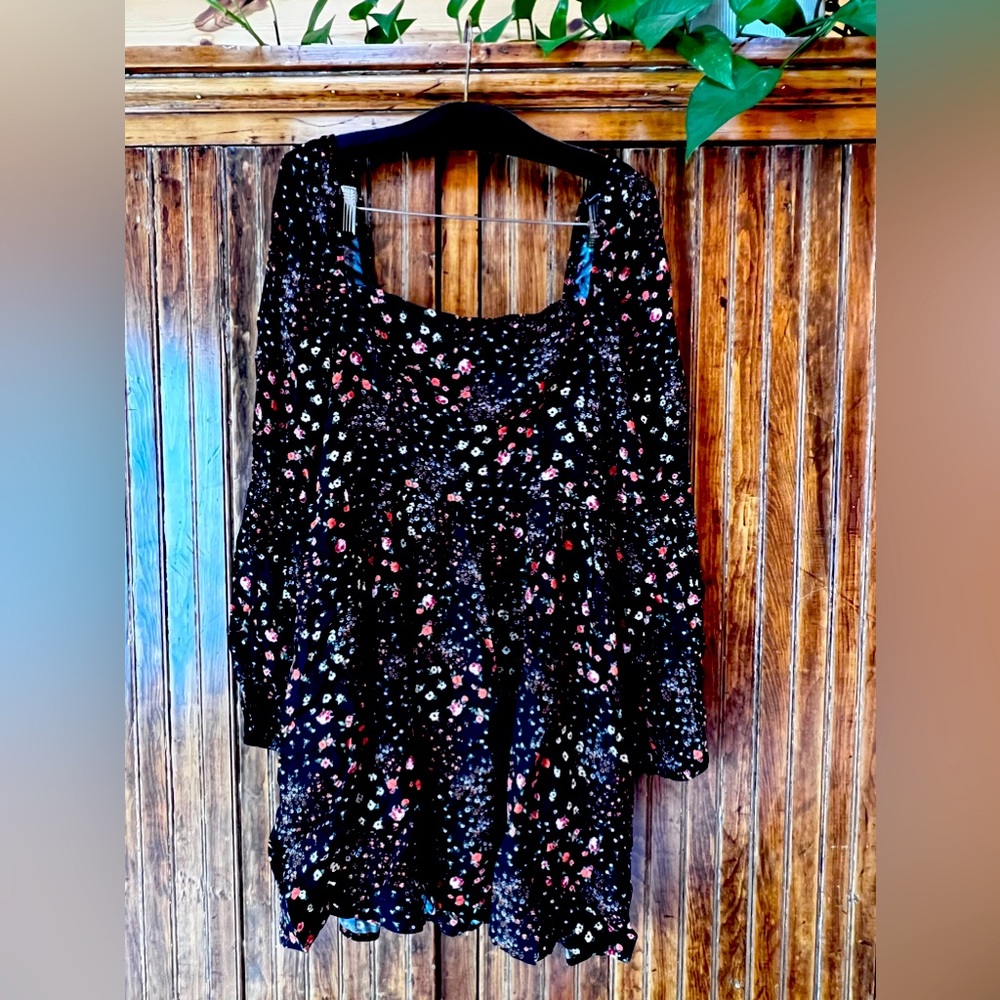 F21 floral mini dress